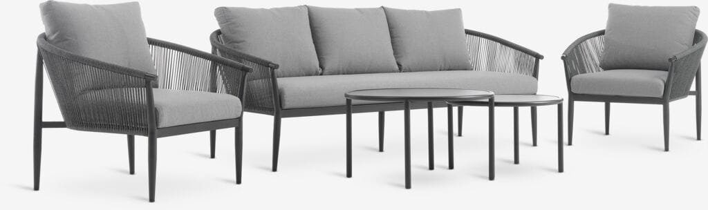 HOLMESTRAND Lounge Set - 5-Seater, Grey